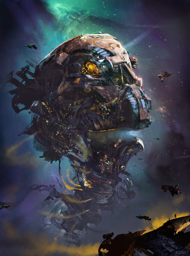 Illustration for article titled The Concept Art That Created Guardians of the Galaxy's Cosmic Locations